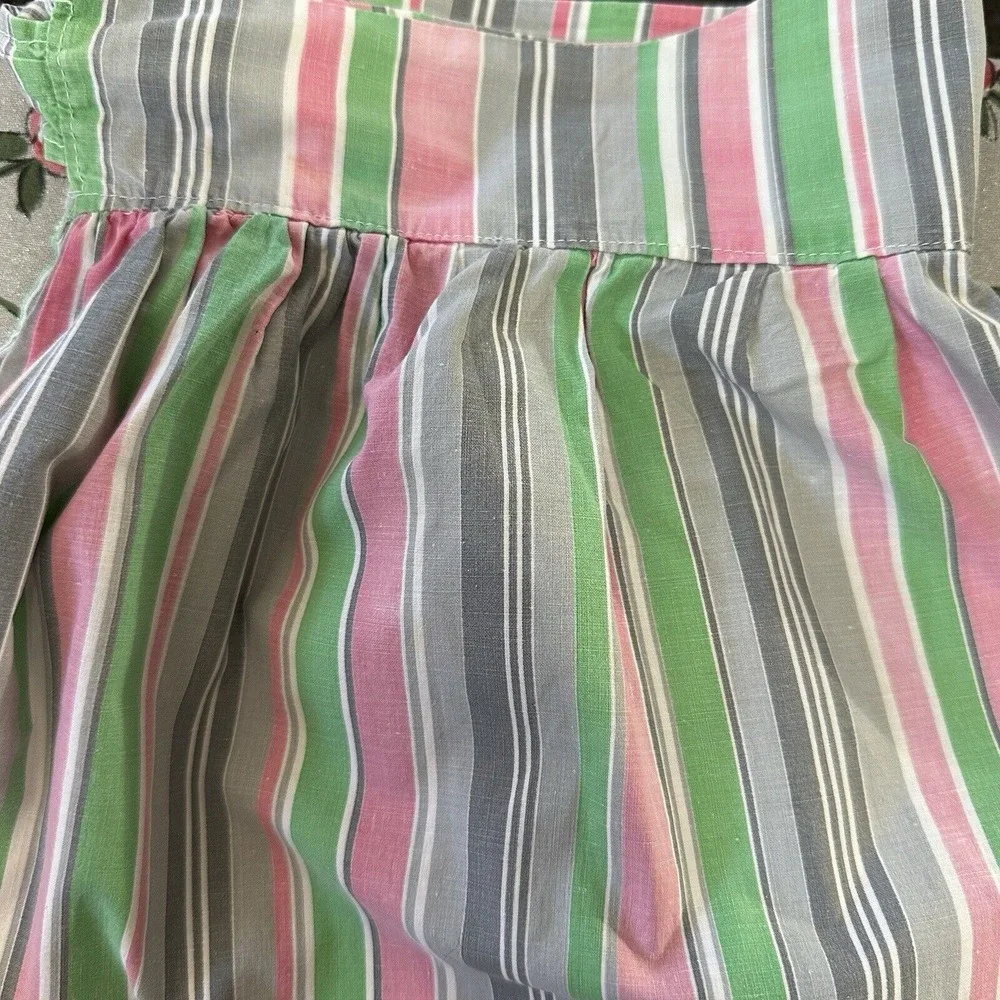 Homemade‎ Half Apron Striped Skirt Tie In The Back